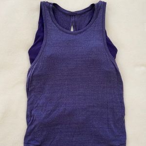 Lululemon Cropped Tank with Built in Sports Bra
